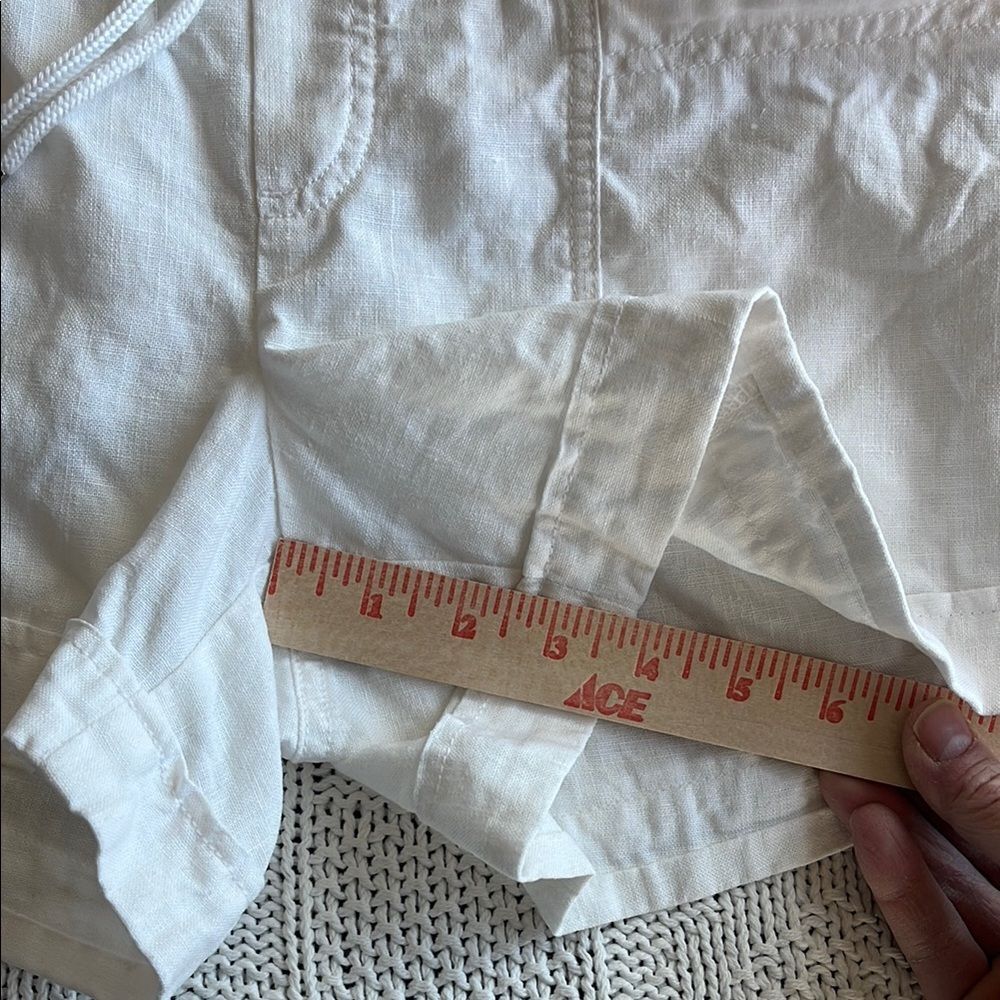 Athleta Cabo Linen 4" Short Women's Sz 8 White - Picture 5 of 9